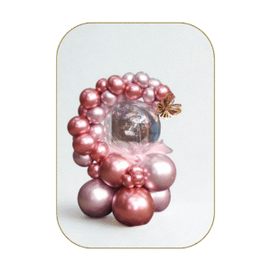 arreglo mariposa rosé